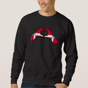Dänemark-Flagge Dänisches Herz 1 Sweatshirt