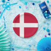 Dänemark Flagge Dänisches Patriotikum Pappteller (Party)