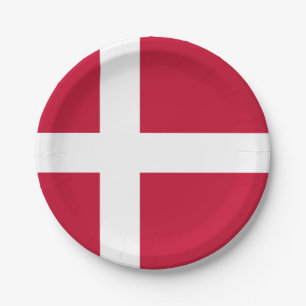 Dänemark Flagge Dänisches Patriotikum Pappteller