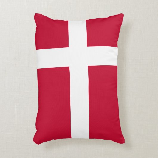 Dänemark Flagge Danish Patriotic Dekokissen (Vorderseite(Vertikal))