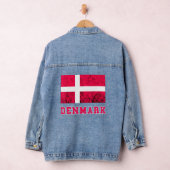 Dänemark Flagge Dannebrog Retro Dänemark Pride Dan Jeansjacke (Hangar)