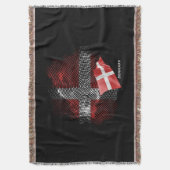 Dänemark-Flagge Decke (Vorderseite Vertikal)
