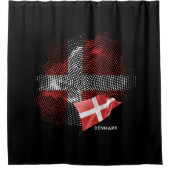 Dänemark-Flagge Duschvorhang (Vorderseite)