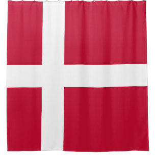 Dänemark Flagge Duschvorhang