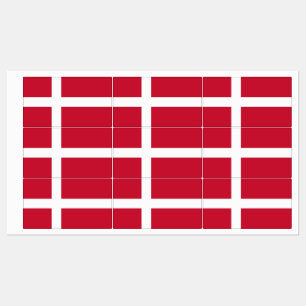 Dänemark Flagge Etiketten