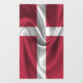 Dänemark Flagge Fensteraufkleber (Blatt)