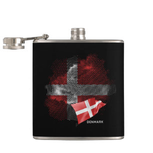 Dänemark-Flagge Flachmann
