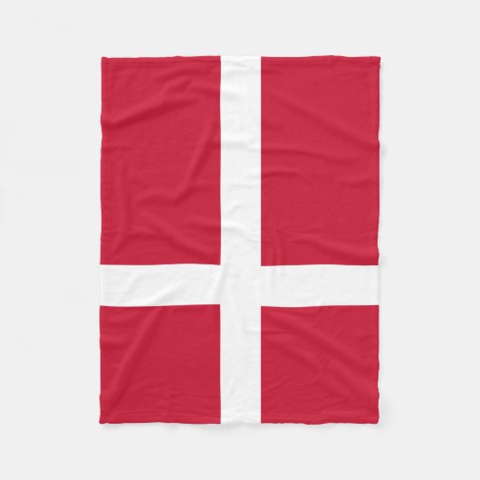 Dänemark Flagge Fleecedecke (Vorderseite)
