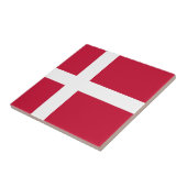 Dänemark-Flagge Fliese (Seite)