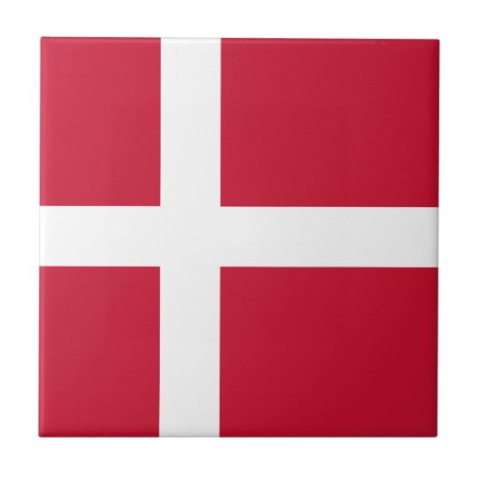 Dänemark Flagge Fliese (Vorderseite)
