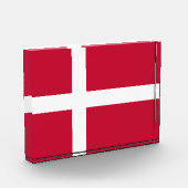 Dänemark-Flagge Fotoblock (Links)