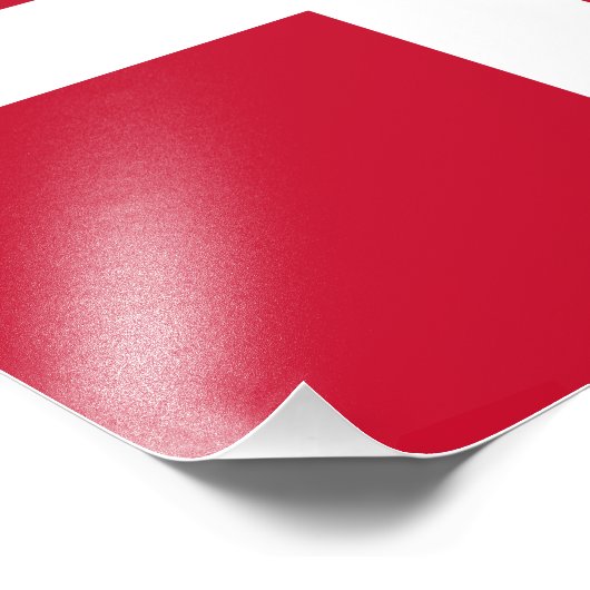 Dänemark Flagge Fotodruck (Ecke)