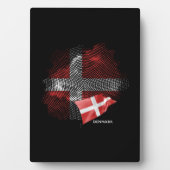 Dänemark-Flagge Fotoplatte (Vorderseite)
