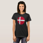 Dänemark Flagge Fußball Dänemark Fußball Dänemark T-Shirt (Vorne ganz)