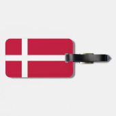 Dänemark Flagge Gepäckanhänger (Rückseite horizontal)