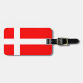 Dänemark Flagge Gepäckmarke! Gepäckanhänger (Vorderseite horizontal)