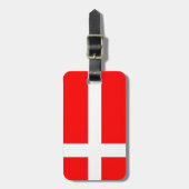 Dänemark Flagge Gepäckmarke! Gepäckanhänger (Vorderseite vertikal)