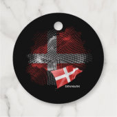 Dänemark-Flagge Geschenkanhänger (Rückseite)