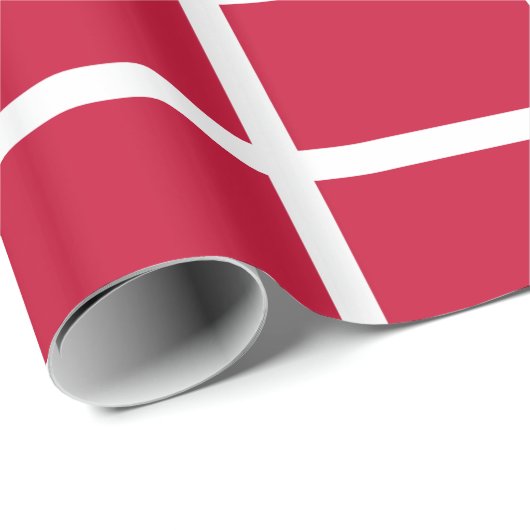 Dänemark Flagge Geschenkpapier (Rolleneckpunkt)