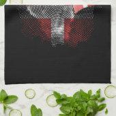 Dänemark-Flagge Geschirrtuch (Gefaltet)