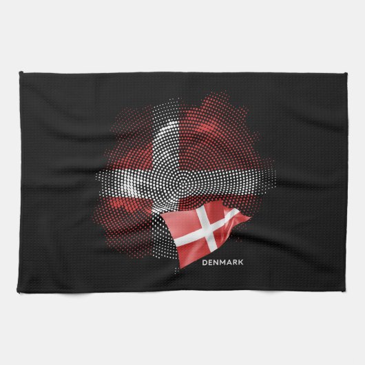 Dänemark-Flagge Geschirrtuch (Horizontal)