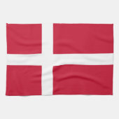 Dänemark Flagge Geschirrtuch (Horizontal)