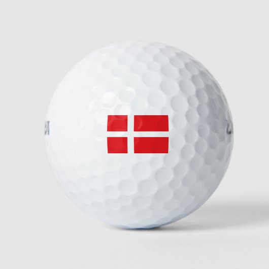 Dänemark Flagge Golfball (Vorderseite)