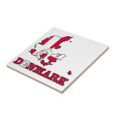 Dänemark-Flagge in der Karte Fliese (Seite)
