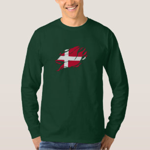 Dänemark Flagge in mir, Skandinavien Klaw-Mark T-Shirt