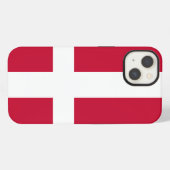 Dänemark-Flagge iPhone Hülle (Rückseite (Horizontal))