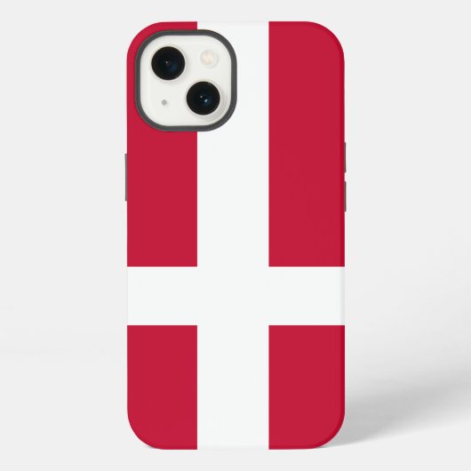 Dänemark-Flagge iPhone Hülle (Rückseite)
