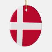 Dänemark Flagge Keramik Ornament (Rechts)