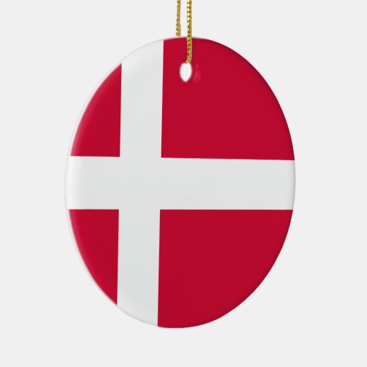 Dänemark Flagge Keramik Ornament (Rechts)