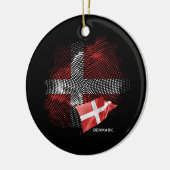 Dänemark-Flagge Keramik Ornament (Links)
