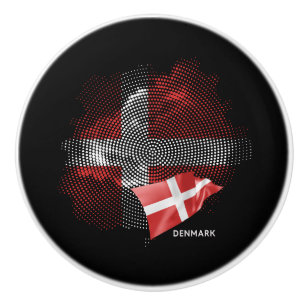 Dänemark-Flagge Keramikknauf