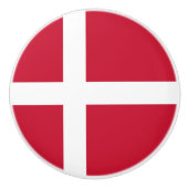 Dänemark Flagge Keramikknauf (Vorderseite)