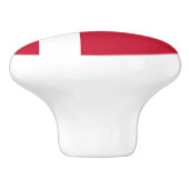 Dänemark Flagge Keramikknauf (Seitenansicht)