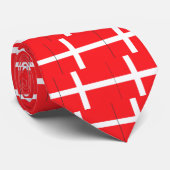 Dänemark-Flagge Krawatte (Gerollt)