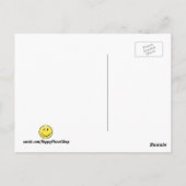 Dänemark-Flagge lächeln Postkarte (Rückseite)