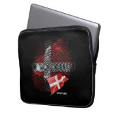 Dänemark-Flagge Laptopschutzhülle (Vorderseite Links)