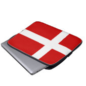Dänemark-Flagge Laptopschutzhülle (Vorne Knopf)