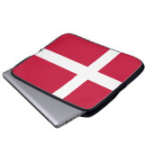 Dänemark Flagge Laptopschutzhülle (Vorne Knopf)
