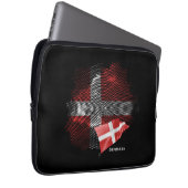 Dänemark-Flagge Laptopschutzhülle (Vorne Rechts)