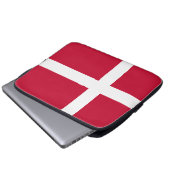 Dänemark-Flagge Laptopschutzhülle (Vorne Knopf)