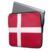 Dänemark-Flagge Laptopschutzhülle (Vorderseite Links)