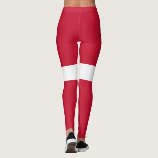 Dänemark Flagge Leggings (Rückseite)