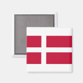 Dänemark Flagge Magnet (Vorderseite/Rückseite)