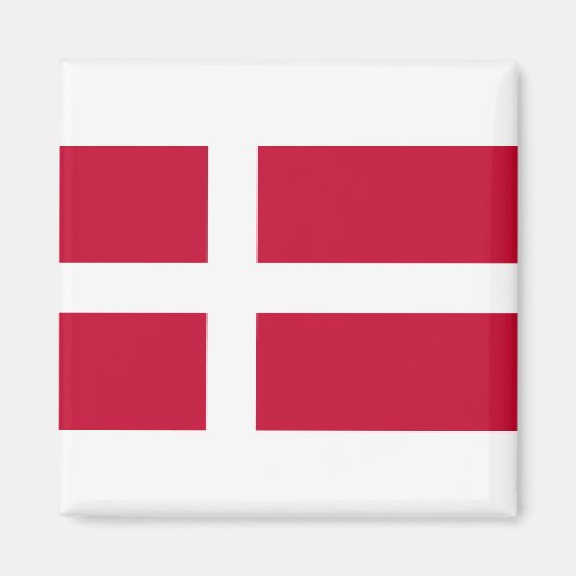 Dänemark Flagge Magnet (Vorne)
