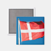 Dänemark Flagge Magnet (Vorderseite/Rückseite)
