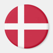Dänemark Flagge Magnet (Vorne)
